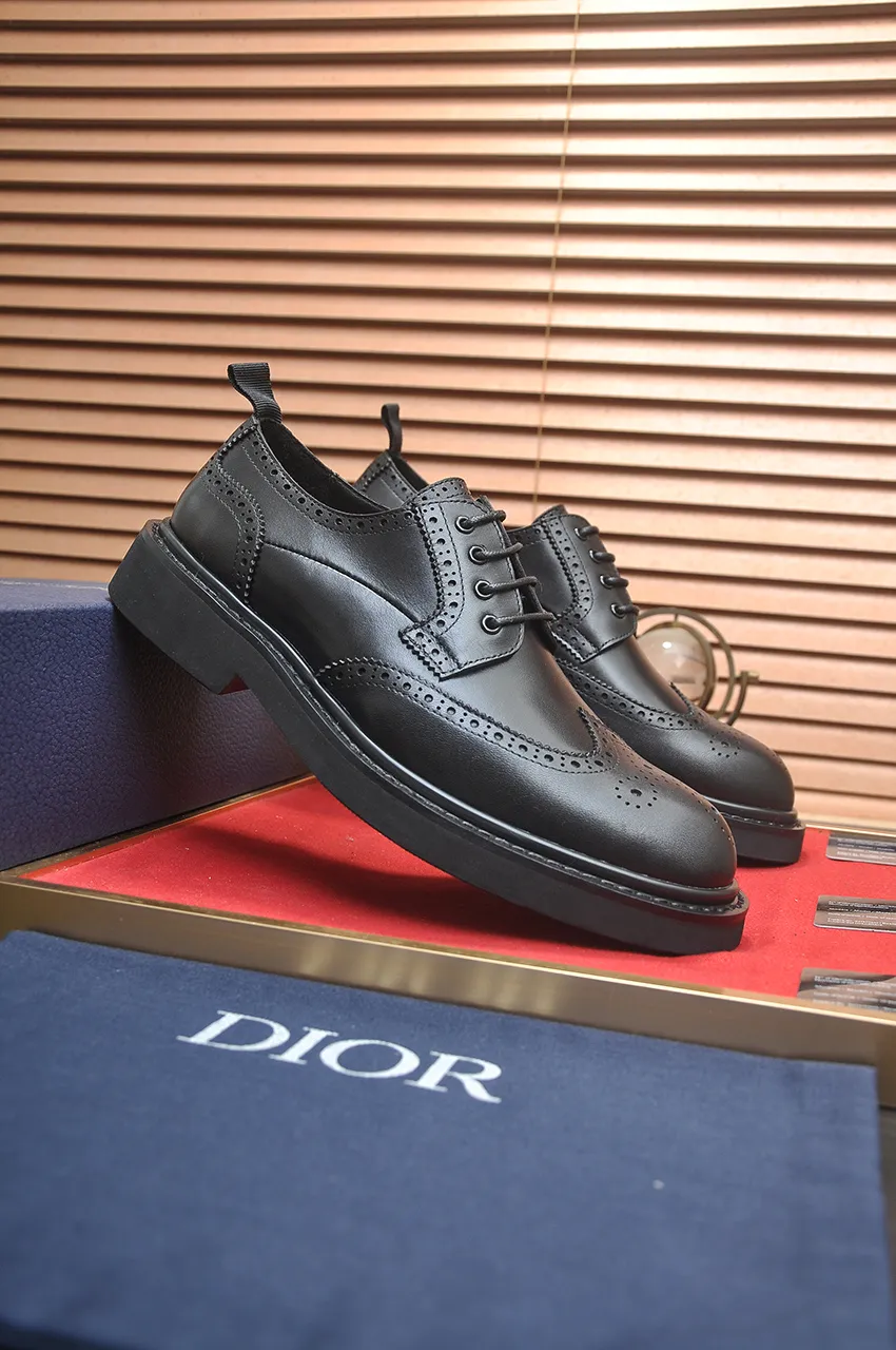Men's shoes 💰800💶[Dior] (water-dyed cowhide lining) Dior original 1:1 high-quality factory, imported original materials, imported version of raw cowhide, water-dyed cowhide lining, original TPU outsole, code number: 39-44 (38 45 custom-made, non-refundable)
